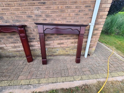 Wooden fireplace surround - wooden,