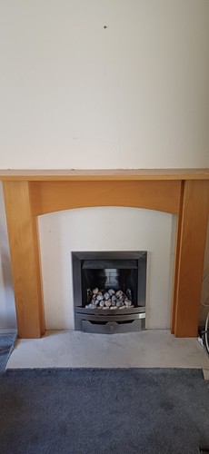 Wooden fireplace surround - wooden,