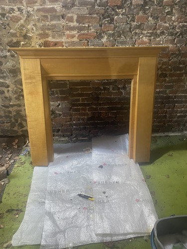 Large wooden fire surround - 2,