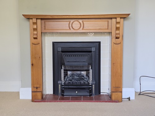 Pine wooden decorative fire - decorative,