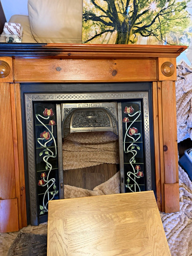 Wooden fireplace surround - wooden,