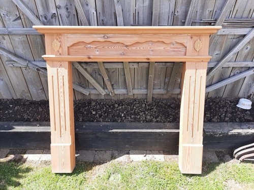 Wooden fireplace surround - wooden,