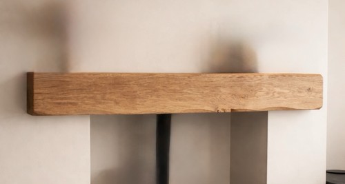 Oak beam mantel - beam,